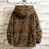 Men's Thick Leopard Print Hooded Jacket – Stylish, Warm, and Comfortable