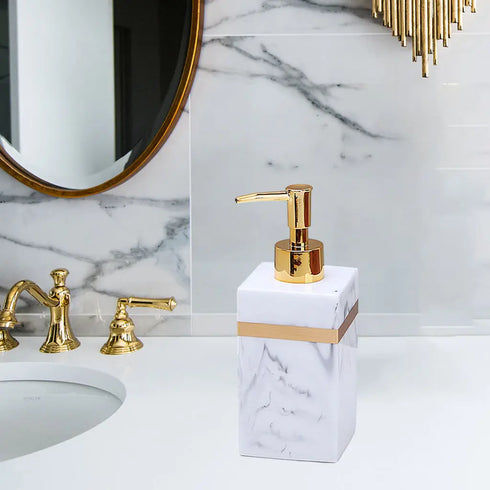 Versatile Refillable Resin Soap Dispenser for Handwash, Shampoo, and More