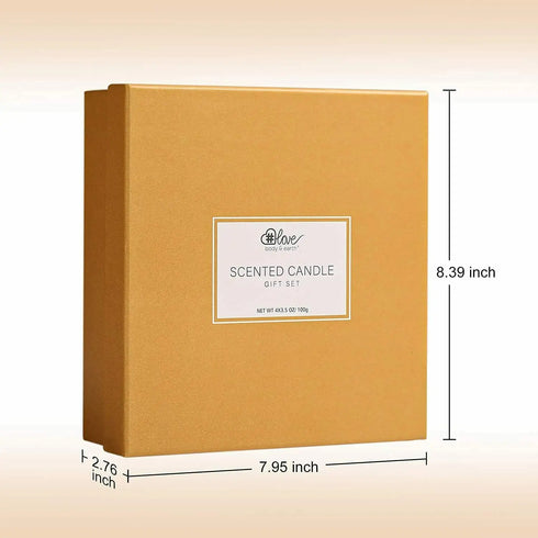 Aromatherapy Scented Candle Set 4x 3.5oz Fragrance Natural Soy Wax Candles Gift Box