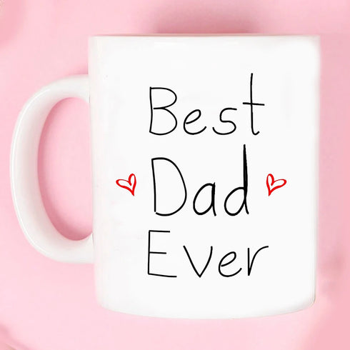 Best Dad Ever Mugs Papa Birthday Gift 11oz Ceramic Father Birthday Travel Beer Mug and Cup