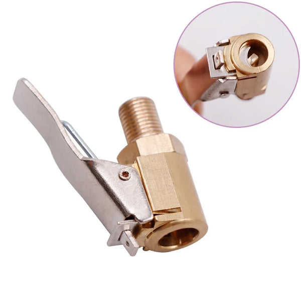 Advanced Car Tire Inflator Valve Connector - 8mm Brass Tyre Wheel Valve for Inflatable Pump