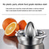 Portable Stainless Steel Citrus Fruit Juicer