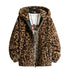 Men's Thick Leopard Print Hooded Jacket – Stylish, Warm, and Comfortable