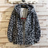 Men's Thick Leopard Print Hooded Jacket – Stylish, Warm, and Comfortable