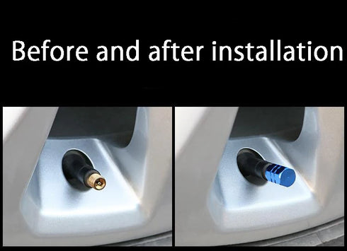 Aluminum Alloy Tire Valve Caps – Waterproof Dustproof Stem Covers for Cars and Motorcycles