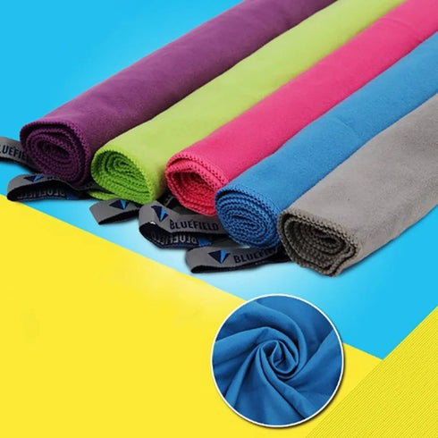 70*35cm Outdoor Camping Swimming Face Towel Wipe Sweat Quick-Drying Double-Sided Velvet Towels