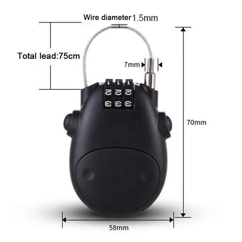 Anti-theft Telescopic Wire Lock