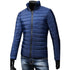 Men’s Stand Collar Winter Puffer Jacket – Lightweight Windproof Down Coat with Pockets