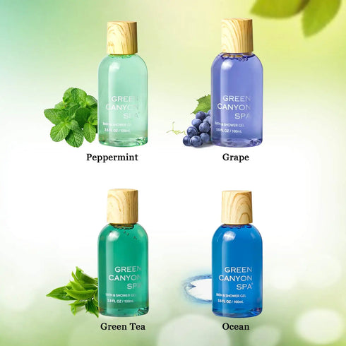 8pcs Body Wash Set for Women- 8 Scents Shower Gel