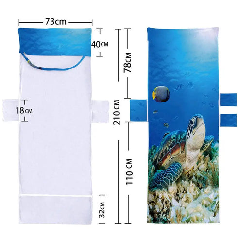 Quick Drying Beach Towel Chair Cover Microfiber Chaise Lounge Towel Cover With Side Pockets For Pool Sun Lounger Hotel Garden