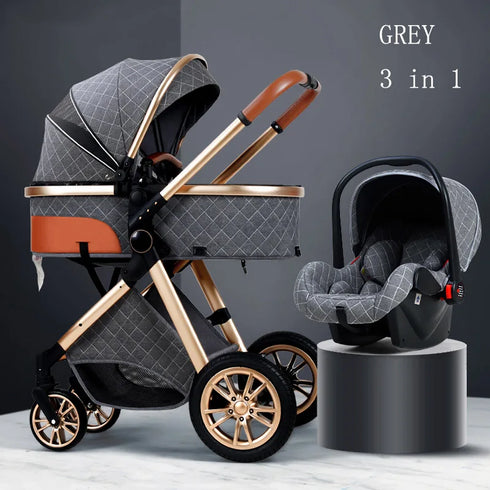 Lightweight and Foldable Baby Stroller with Durable Aluminum Alloy Frame