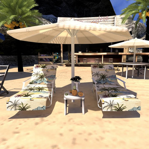Quick Drying Beach Towel Chair Cover Microfiber Chaise Lounge Towel Cover With Side Pockets For Pool Sun Lounger Hotel Garden