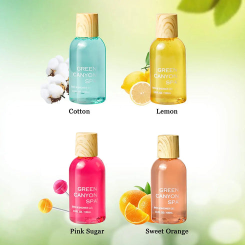 8pcs Body Wash Set for Women- 8 Scents Shower Gel