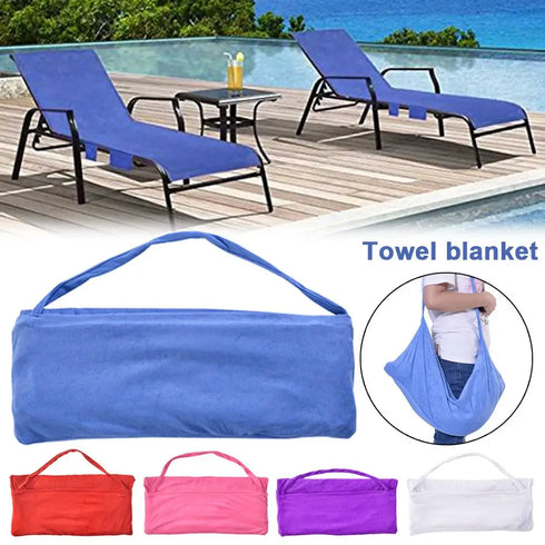 Leisure Chair Beach Towel Microfiber Swimming Pool Lounge Chair Cover With Pocket Quick Drying Recliner Beach Towel