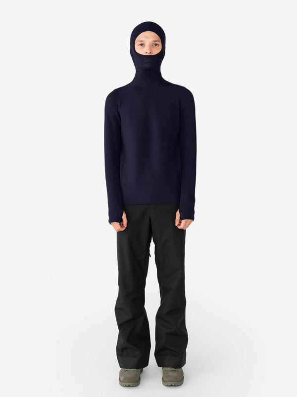 Balaclava Sweater - Carbon Blue