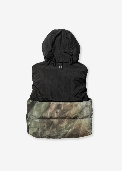 Hooded Down Vest - Rekall Tie