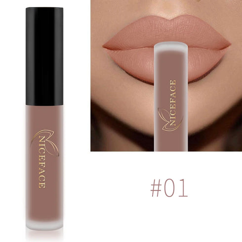 Color Matte Liquid Lip Gloss – Waterproof, Long-Lasting & Moisturizing