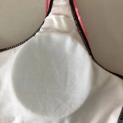 Push Up Criss Cross Back Swimsuit for Women-One Piece Gradient Print Bathing Suits