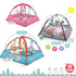 Soft Baby Play Gym with Interactive Hanging Toys – 80x80x50CM