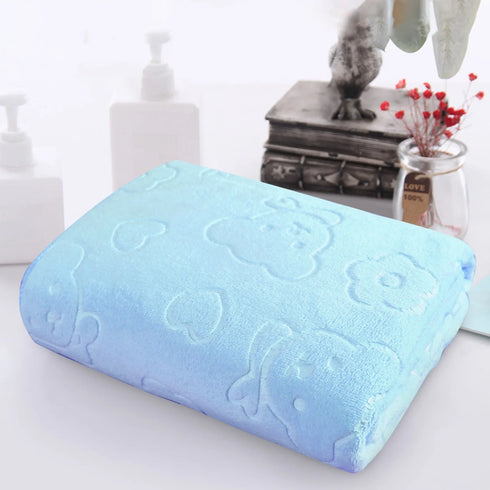 30x60CM Rectangular Face Towel Microfiber Towels Embossed Thick Soft Absorbent Ultrafine Fiber Towel Beach Bath Hair Dry Towel