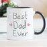 Best Dad Ever Mugs Papa Birthday Gift 11oz Ceramic Father Birthday Travel Beer Mug and Cup