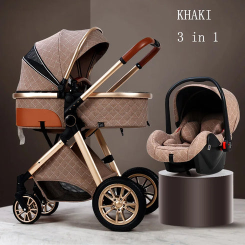 Lightweight and Foldable Baby Stroller with Durable Aluminum Alloy Frame