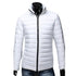 Men’s Stand Collar Winter Puffer Jacket – Lightweight Windproof Down Coat with Pockets
