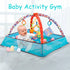 Soft Baby Play Gym with Interactive Hanging Toys – 80x80x50CM