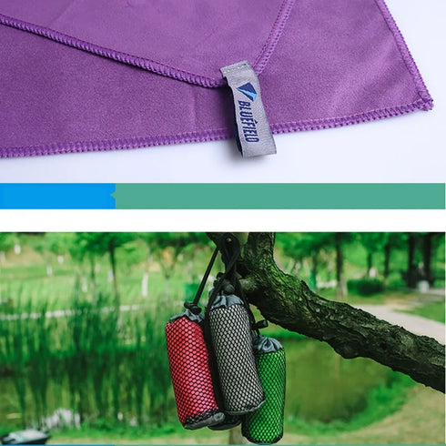 70*35cm Outdoor Camping Swimming Face Towel Wipe Sweat Quick-Drying Double-Sided Velvet Towels