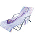 NEW Multifunctional Beach Chair Towel with Side Pockets Lounger Cover for Holiday Sunbathing Can be Folded into Crossbag