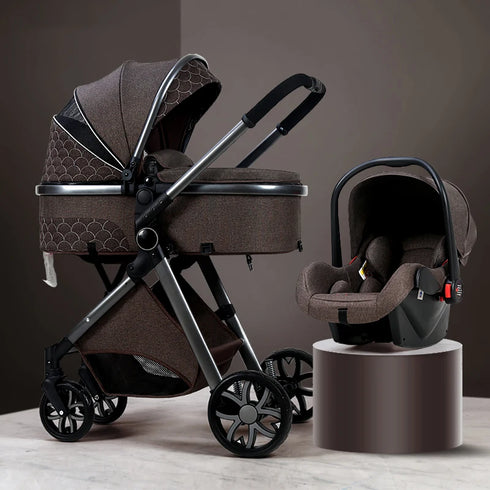 Lightweight and Foldable Baby Stroller with Durable Aluminum Alloy Frame