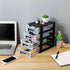 Plastic Storage Drawer Organizer - Cabinet Box with Desktop Shelf, Stackable Furniture Bins
