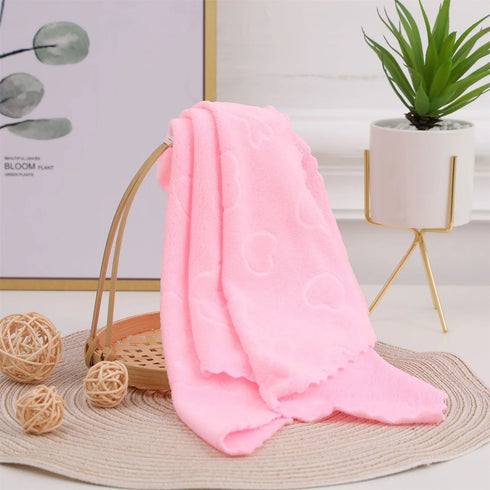 30x60CM Rectangular Face Towel Microfiber Towels Embossed Thick Soft Absorbent Ultrafine Fiber Towel Beach Bath Hair Dry Towel