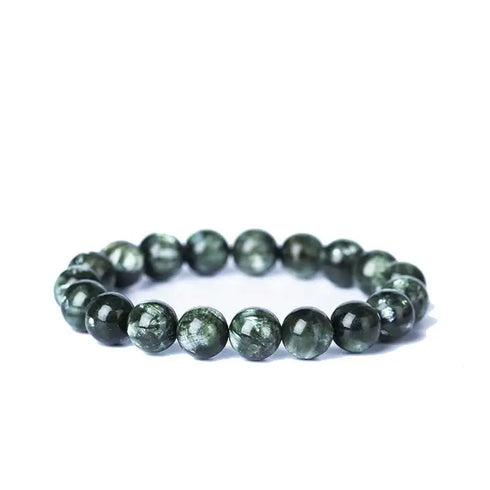 VANTJ Natural Seraphinite Bracelet – Customizable Crystal Jewelry for Women & Men