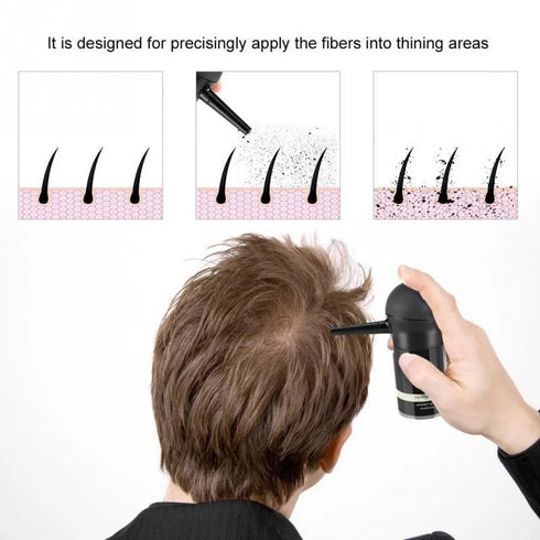 Hair Building Fiber Repair Hairline Growth Kit Spray Applicator Extension Nozzle Pump for Hair Loss Powder Sprinkler Nozzle