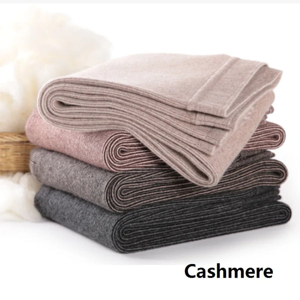 Thick Cashmere Winter Leggings - Warm Thermal Pants for Women & Men