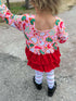 Christmas cookies ruffle romper