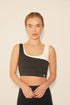 I Am Evolving Colorblock Quick Dry Butter Black Bra