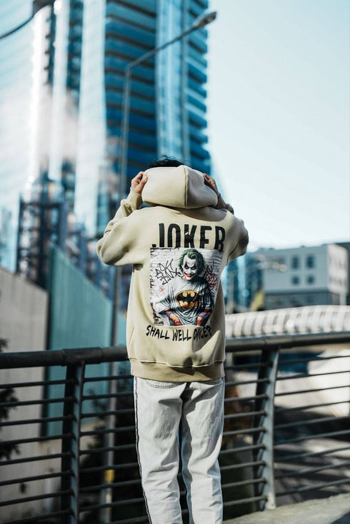 Joker "Shall We Dance?" Graphic Unisex Oversized Hoodie