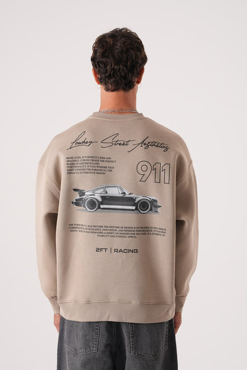 Lowkey Street Aesthetics 911 Racing Sweatshirt
