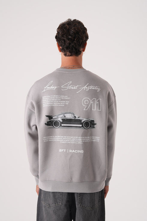 Lowkey Street Aesthetics 911 Racing Sweatshirt