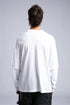 Minimalist Layered Long Sleeve Oversized T-shirt – White & Black