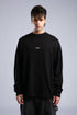 Minimalist Layered Long Sleeve Oversized T-shirt – White & Black