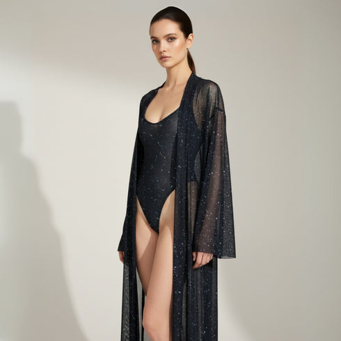 Luxe Beach Kimono / NIGHT SKY