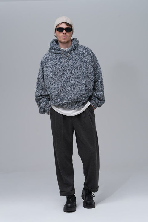 Oversized Bouclé Hoodie
