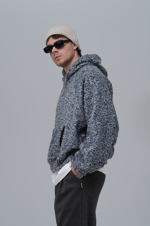 Oversized Bouclé Hoodie