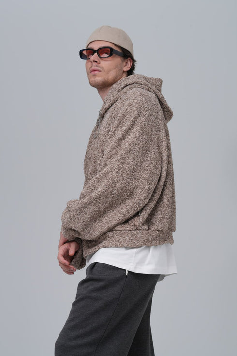 Oversized Bouclé Hoodie