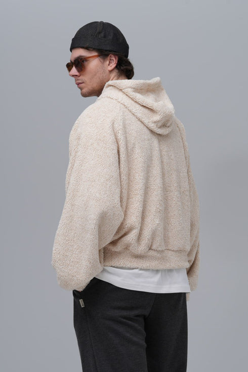 Oversized Bouclé Hoodie