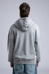 Oversized Distressed Hoodie with 'CATCH' Hood Graphic