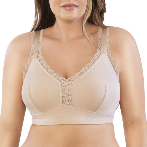 PARFAIT Dalis P5641 Women's Full Busted and Curvy Wire Free Bralette - Bare